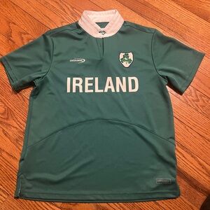 Lansdowne Ireland Green Shamrock Performance Rugby Jersey Shirt (9/10) Unisex